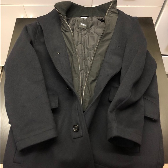 hugo boss peacoat